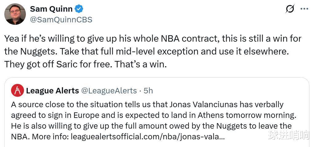 凯发体育平台-想回欧洲！瓦兰寻求买断合同掘金正说服他留在NBA